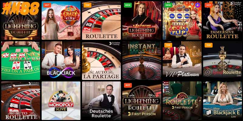 Đánh giá các dịch vụ của chuyên mục Casino HM88